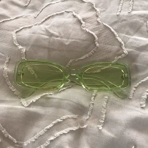 Lime green sunglasses